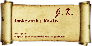 Jankovszky Kevin névjegykártya