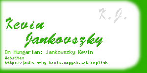 kevin jankovszky business card